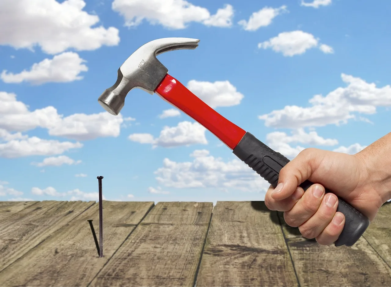 hammer, nature, nail, construction, carpenter, tool, nails, diy, work, build, wood, repair, carpentry, builder, handyman, craft, hand, sky. Handyman markup on materials: percentage vs flat fee